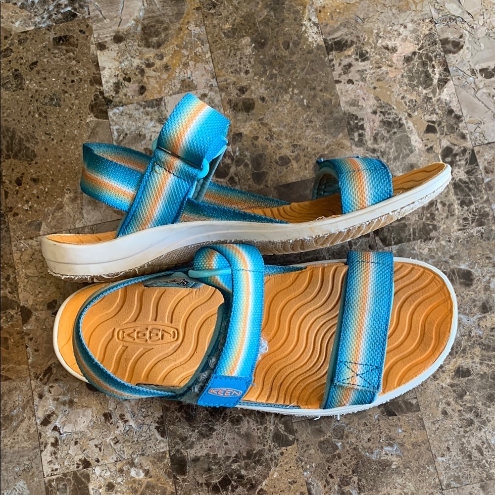 Keen Blue and Orange Outdoor Sandals - Picture 5 of 16